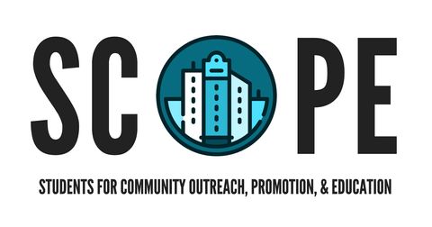 SCOPE: Students for Community Outreach, Promotion and Education Logo